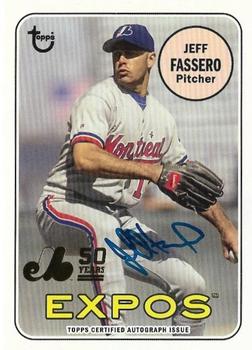2019 Topps Archives - 50th Anniversary of the Montréal Expos Autographs Gold #MTLA-JF Jeff Fassero Front