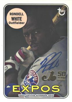 2019 Topps Archives - 50th Anniversary of the Montréal Expos Autographs Gold #MTLA-RW Rondell White Front