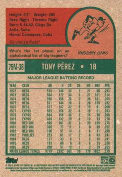 2019 Topps Archives - 1975 Topps Mini #75M-38 Tony Pérez Back
