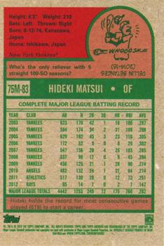 2019 Topps Archives - 1975 Topps Mini #75M-83 Hideki Matsui Back