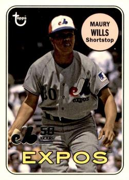 2019 Topps Archives - 50th Anniversary of the Montréal Expos #MTL-MW Maury Wills Front