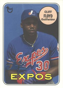 2019 Topps Archives - 50th Anniversary of the Montréal Expos Blue Foil #MTL-CF Cliff Floyd Front