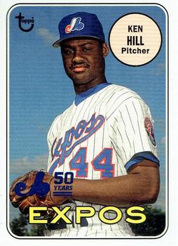 2019 Topps Archives - 50th Anniversary of the Montréal Expos Blue Foil #MTL-KH Ken Hill Front