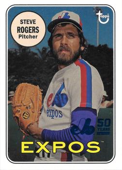 2019 Topps Archives - 50th Anniversary of the Montréal Expos Blue Foil #MTL-SR Steve Rogers Front