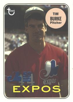 2019 Topps Archives - 50th Anniversary of the Montréal Expos Blue Foil #MTL-TB Tim Burke Front