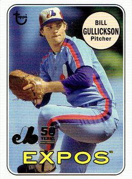 2019 Topps Archives - 50th Anniversary of the Montréal Expos Gold Foil #MTL-BG Bill Gullickson Front
