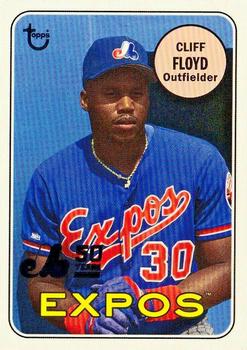 2019 Topps Archives - 50th Anniversary of the Montréal Expos Black Foil #MTL-CF Cliff Floyd Front