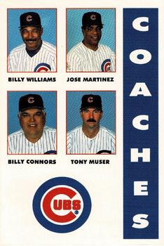 1993 Marathon Chicago Cubs #NNO Billy Williams / Jose Martinez / Billy Connors / Tony Muser Front