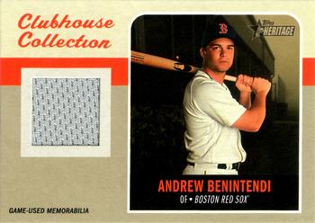 2019 Topps Heritage - Clubhouse Collection Relics High Number #CCR-AB Andrew Benintendi Front