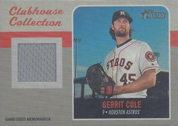 2019 Topps Heritage - Clubhouse Collection Relics High Number #CCR-GC Gerrit Cole Front