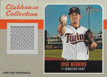 2019 Topps Heritage - Clubhouse Collection Relics High Number #CCR-JBE Jose Berrios Front