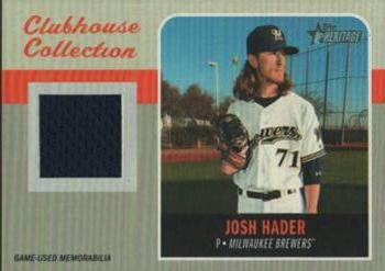 2019 Topps Heritage - Clubhouse Collection Relics High Number #CCR-JH Josh Hader Front