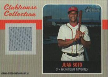 2019 Topps Heritage - Clubhouse Collection Relics High Number #CCR-JSO Juan Soto Front