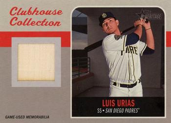 2019 Topps Heritage - Clubhouse Collection Relics High Number #CCR-LU Luis Urias Front