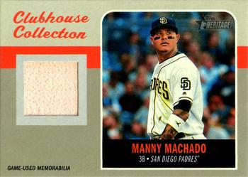 2019 Topps Heritage - Clubhouse Collection Relics High Number #CCR-MM Manny Machado Front