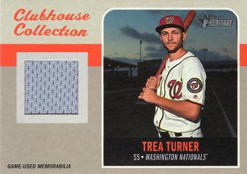 2019 Topps Heritage - Clubhouse Collection Relics High Number #CCR-TTU Trea Turner Front