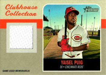 2019 Topps Heritage - Clubhouse Collection Relics High Number #CCR-YP Yasiel Puig Front