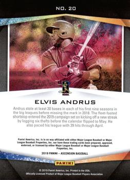 2019 Panini Chronicles - Ascension #20 Elvis Andrus Back
