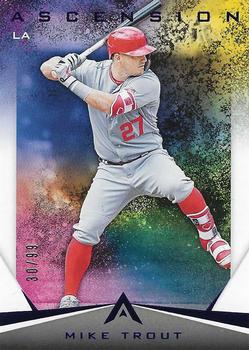2019 Panini Chronicles - Ascension Blue #8 Mike Trout Front