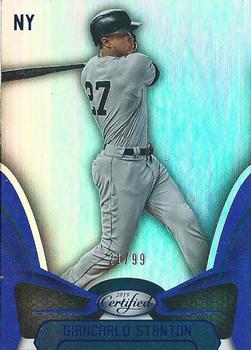 2019 Panini Chronicles - Certified Blue #10 Giancarlo Stanton Front
