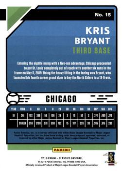 2019 Panini Chronicles - Classics #15 Kris Bryant Back