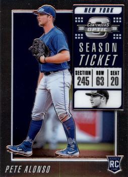 2019 Panini Chronicles - Contenders Optic Season Ticket #1 Pete Alonso Front