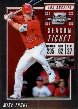 2019 Panini Chronicles - Contenders Optic Season Ticket #8 Mike Trout Front