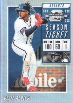 2019 Panini Chronicles - Contenders Optic Season Ticket Holo #13 Ozzie Albies Front