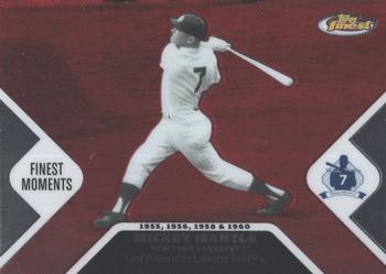 2006 Finest - Mantle Moments #MMFM12 Mickey Mantle Front