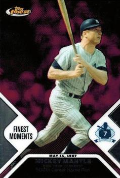 2006 Finest - Mantle Moments #MMFM8 Mickey Mantle Front