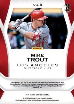 2019 Panini Chronicles - Limited #8 Mike Trout Back