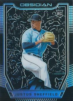 2019 Panini Chronicles - Obsidian #58 Justus Sheffield Front