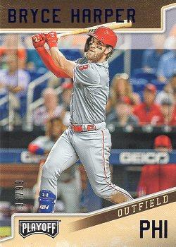 2019 Panini Chronicles - Playoff Blue #9 Bryce Harper Front