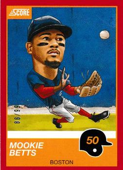 2019 Panini Chronicles - Score Red #8 Mookie Betts Front