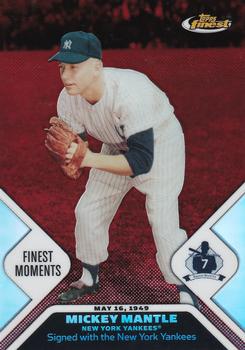 2006 Finest - Mantle Moments Refractors #MMFM14 Mickey Mantle Front