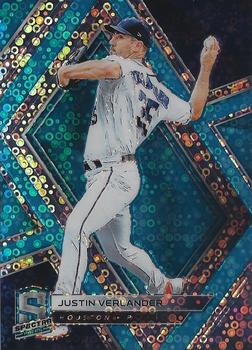 2019 Panini Chronicles - Spectra Neon Blue #48 Justin Verlander Front