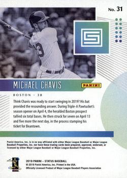 2019 Panini Chronicles - Status #31 Michael Chavis Back