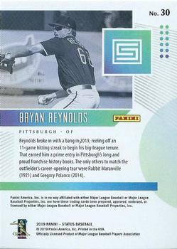 2019 Panini Chronicles - Status Green #30 Bryan Reynolds Back