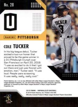 2019 Panini Chronicles - Unparalleled #28 Cole Tucker Back