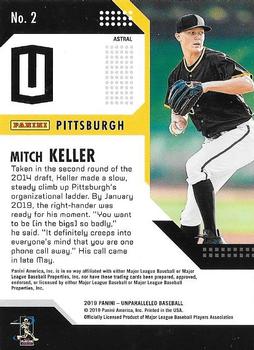2019 Panini Chronicles - Unparalleled Astral #2 Mitch Keller Back