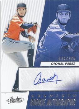 2019 Panini Chronicles - Absolute Rookie Autographs #ARA-CP Cionel Perez Front