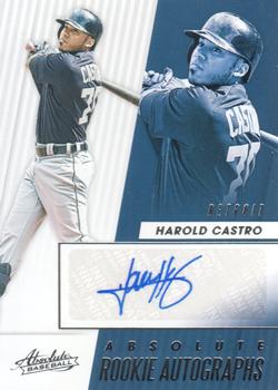 2019 Panini Chronicles - Absolute Rookie Autographs #ARA-HC Harold Castro Front