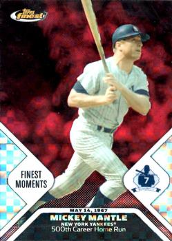 2006 Finest - Mantle Moments X-Fractors #MMFM8 Mickey Mantle Front