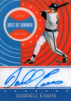 2019 Panini Chronicles - America's Pastime Boys of Summer Autographs Holo Silver #BOS-DE Darrell Evans Front