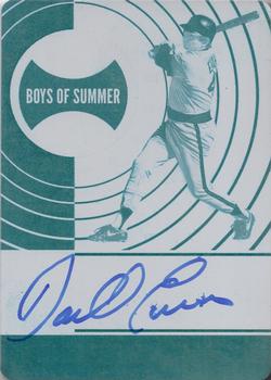 2019 Panini Chronicles - America's Pastime Boys of Summer Autographs Printing Plate Cyan #BOS-DE Darrell Evans Front