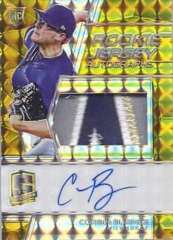 2019 Panini Chronicles - Spectra Rookie Jersey Autographs Gold #122 Corbin Burnes Front