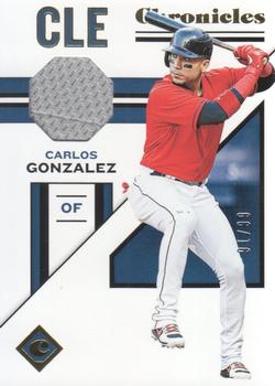 2019 Panini Chronicles - Chronicles Swatches Gold #CS-CG Carlos Gonzalez Front