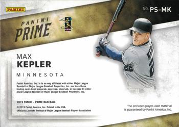 2019 Panini Chronicles - Prime Swatches Gold #PS-MK Max Kepler Back