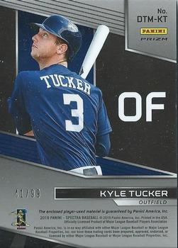 2019 Panini Chronicles - Spectra Dual Threat Materials #DTM-KT Kyle Tucker Back