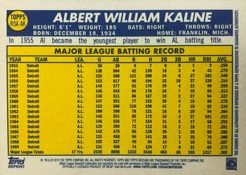 2019 Topps Heritage - Real One High Number Autographs #ROA-AK Al Kaline Back